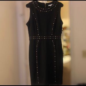 Black Stretch NY&C Gold Studded Dress